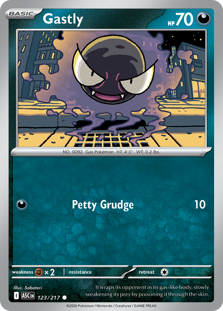 Gastly (123/217) - Ascended Heroes (ASC)