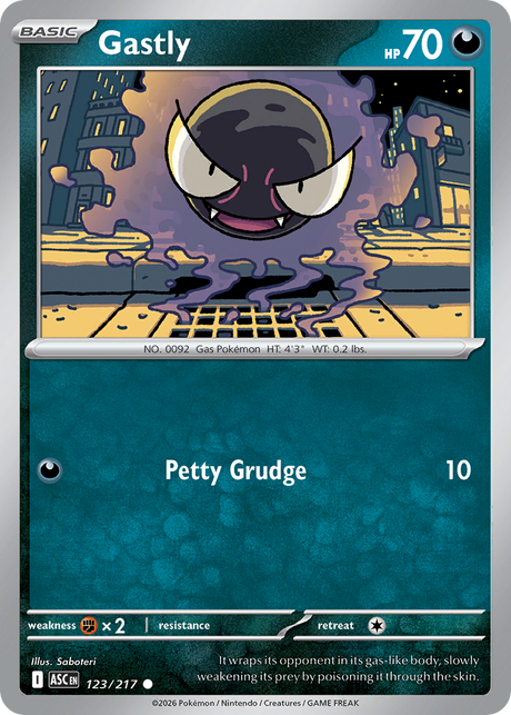 Gastly (123/217) - Ascended Heroes (ASC)