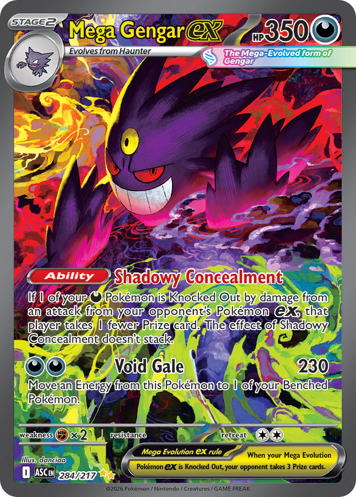 Mega Gengar ex (284/217) - [Special Illustration Rare] Ascended Heroes (ASC)