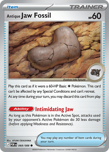 Antique Jaw Fossil (68/88) - Perfect Order (POR)