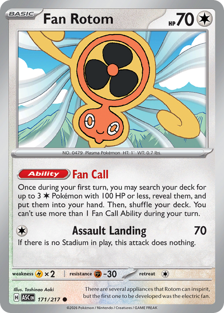 Fan Rotom (171/217) - Ascended Heroes (ASC)