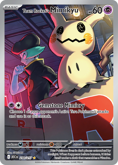 Team Rocket's Mimikyu (238/217) - [Illustration Rare] Ascended Heroes (ASC)