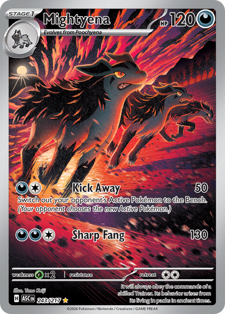 Mightyena (243/217) - [Illustration Rare] Ascended Heroes (ASC)