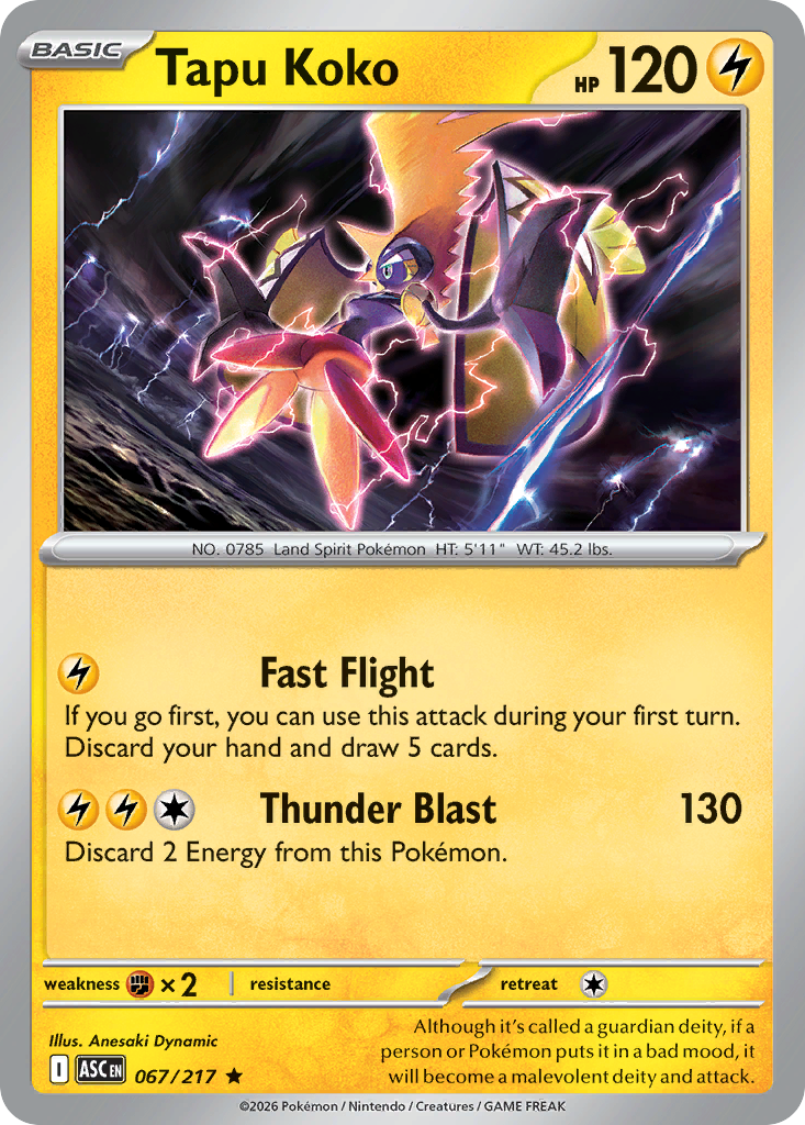 Tapu Koko (67/217) - Ascended Heroes (ASC)
