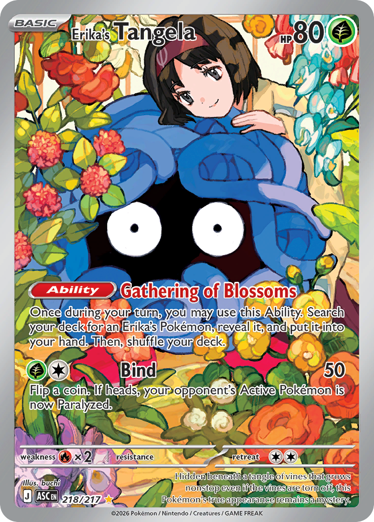 Erika's Tangela (218/217) - [Illustration Rare] Ascended Heroes (ASC)