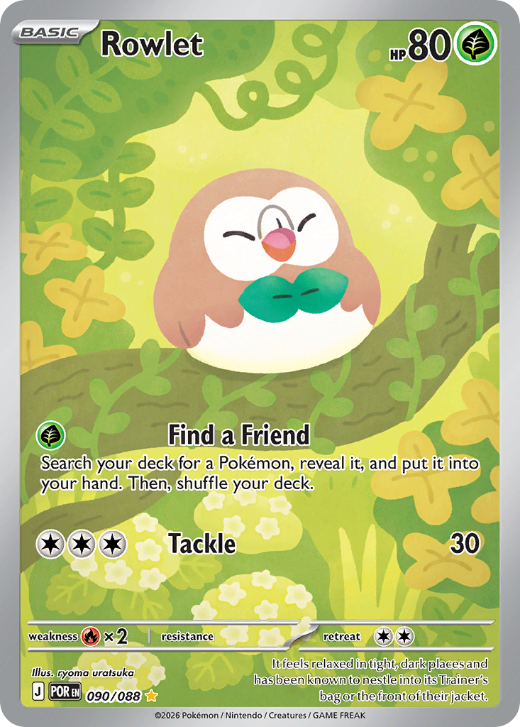 Rowlet (90/88) - [Illustration Rare] Perfect Order (POR)