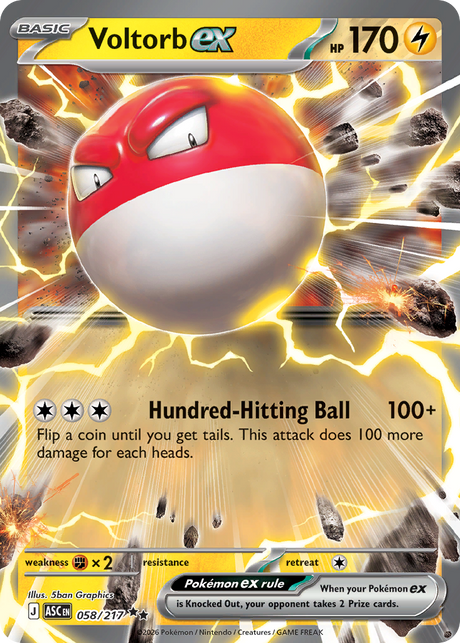 Voltorb ex (58/217) - Ascended Heroes (ASC)