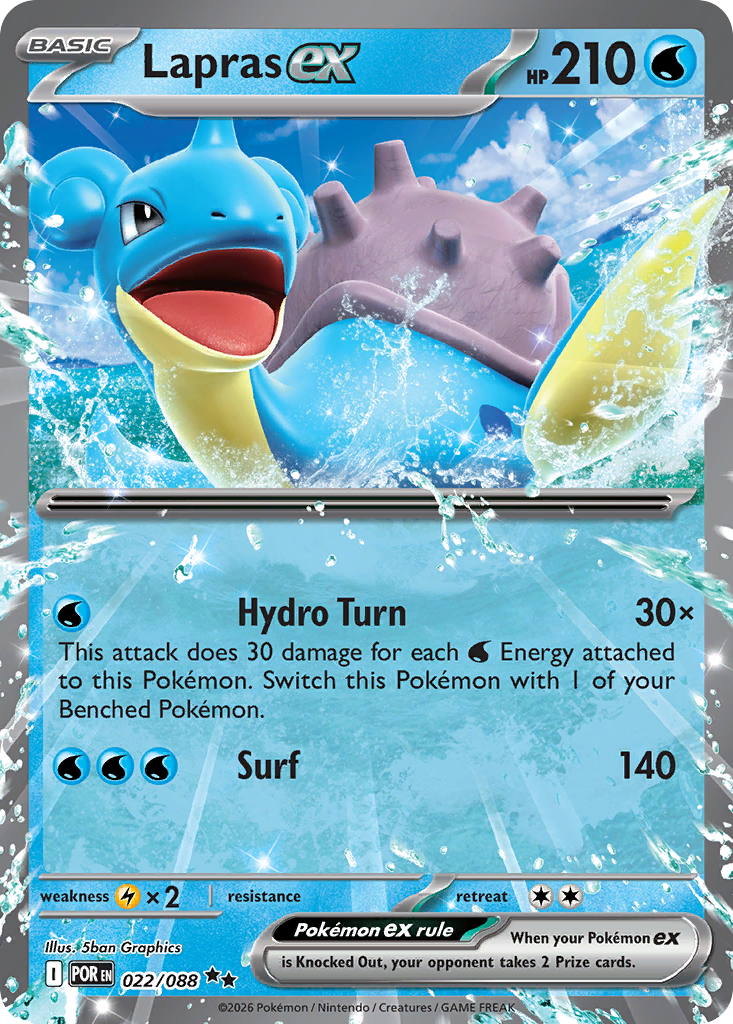 Lapras ex (22/88) - Perfect Order (POR)