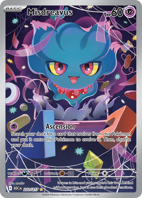 Misdreavus (233/217) - [Illustration Rare] Ascended Heroes (ASC)