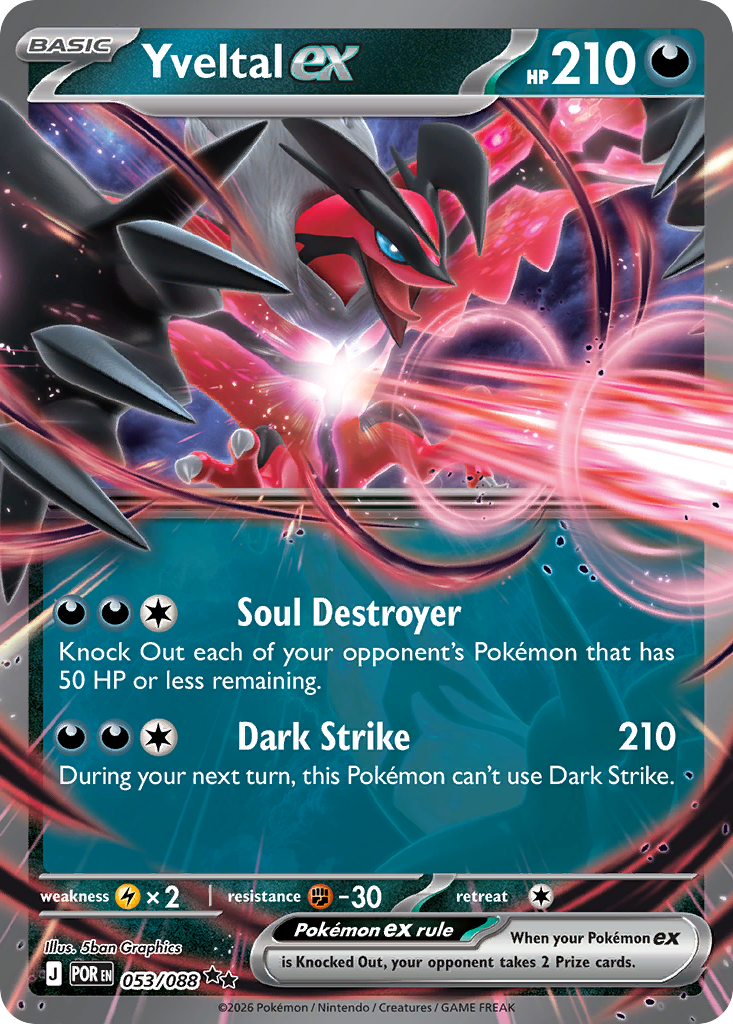 Yveltal ex (53/88) - Perfect Order (POR)