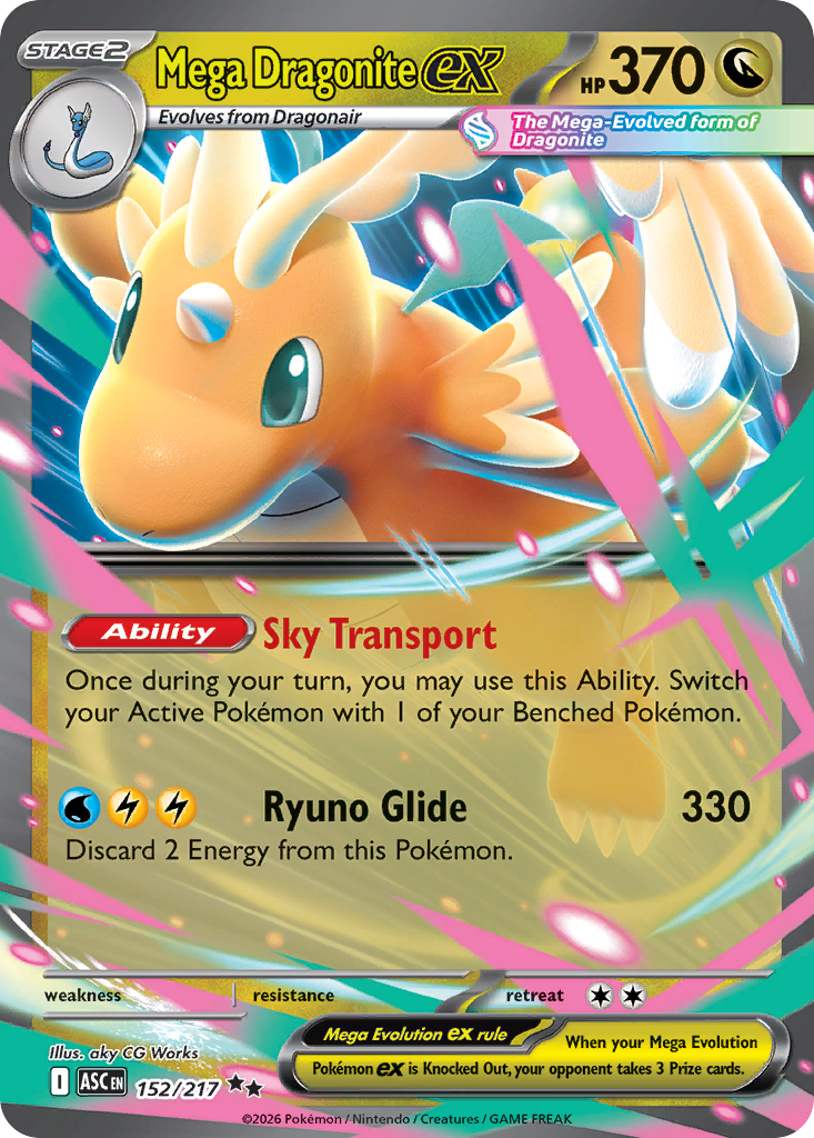 Mega Dragonite ex (152/217) - Ascended Heroes (ASC)