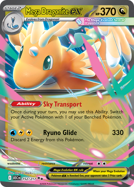 Mega Dragonite ex (152/217) - Ascended Heroes (ASC)