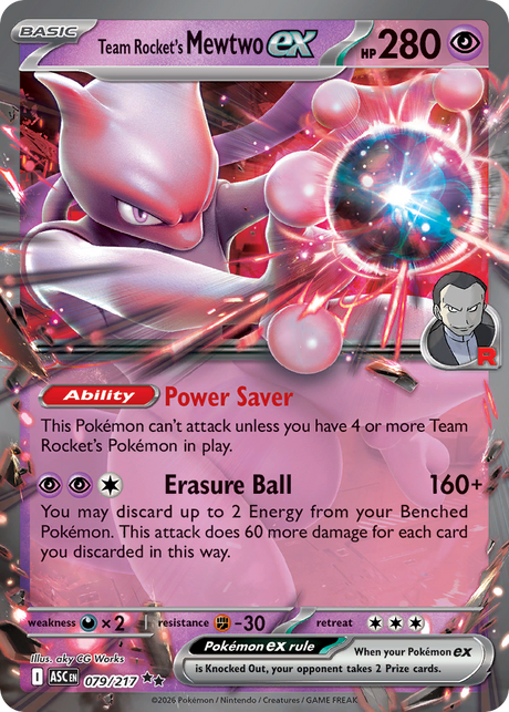 Team Rocket's Mewtwo ex (79/217) - Ascended Heroes (ASC)