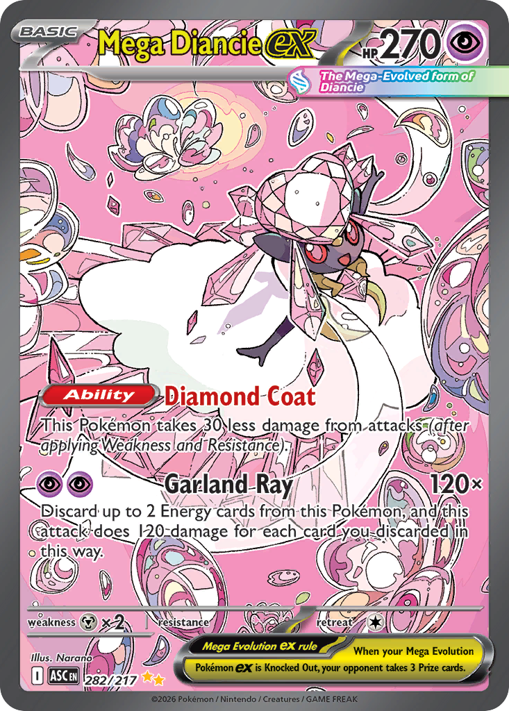 Mega Diancie ex (282/217) - [Special Illustration Rare] Ascended Heroes (ASC)