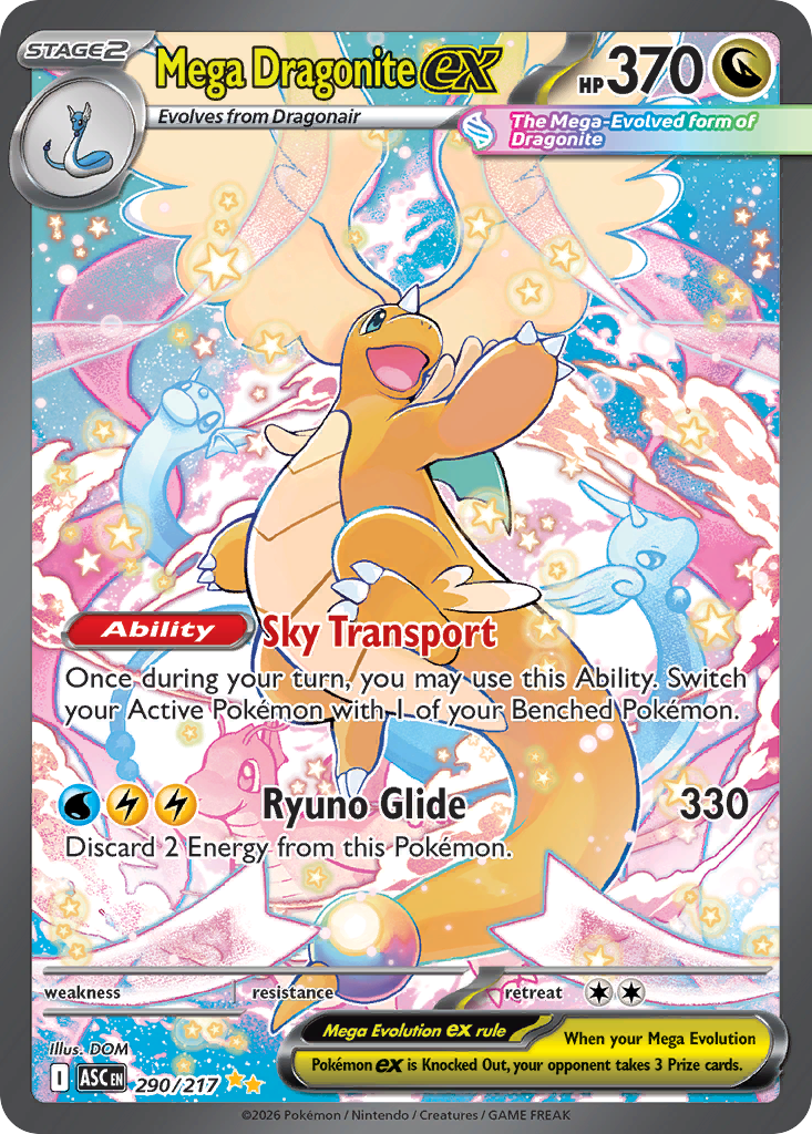 Mega Dragonite ex (290/217) - [Special Illustration Rare] Ascended Heroes (ASC)