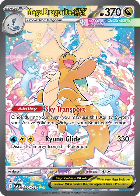 Mega Dragonite ex (290/217) - [Special Illustration Rare] Ascended Heroes (ASC)