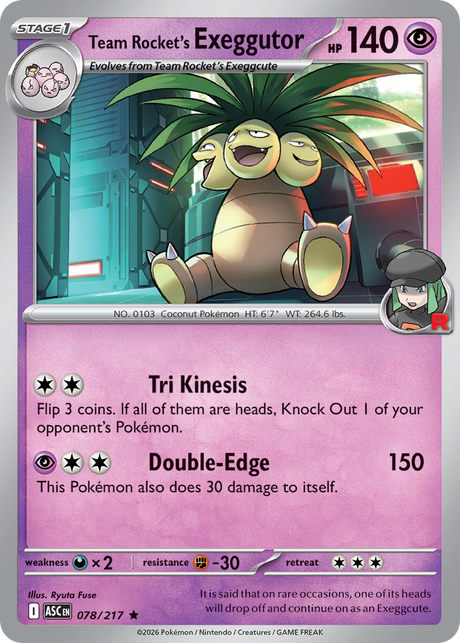 Team Rocket's Exeggutor (78/217) - Ascended Heroes (ASC)