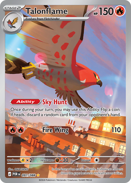 Talonflame (91/88) - [Illustration Rare] Perfect Order (POR)