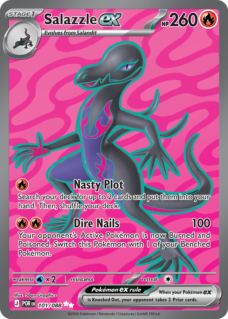 Salazzle ex (101/88) - [Full Art] Perfect Order (POR)
