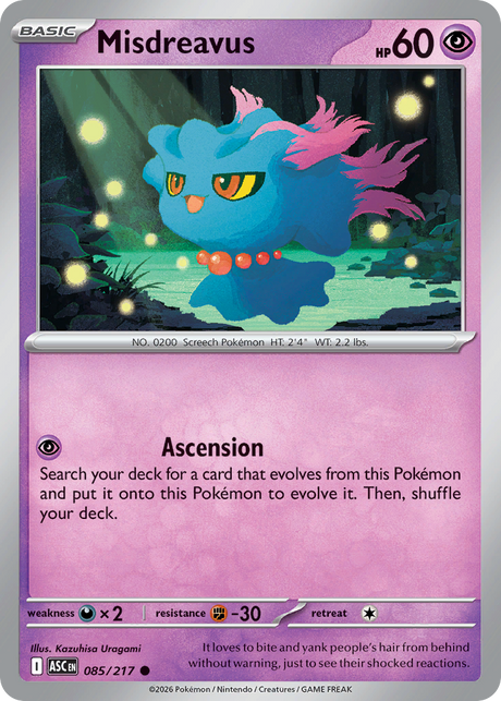 Misdreavus (85/217) - Ascended Heroes (ASC)