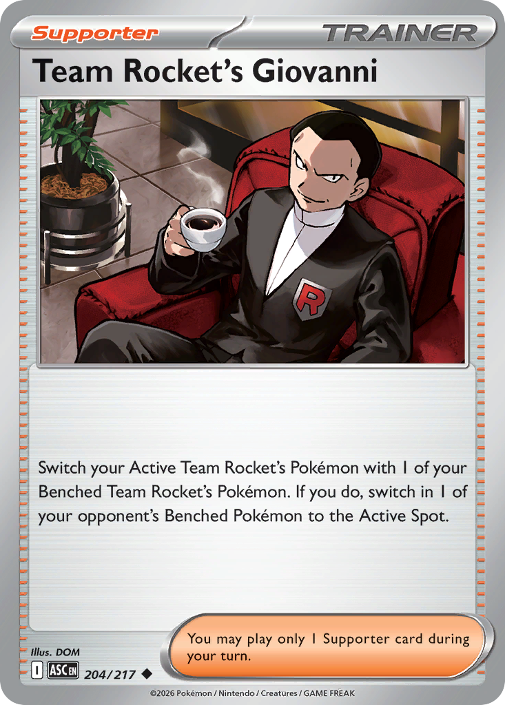 Team Rocket's Giovanni (204/217) - Ascended Heroes (ASC)