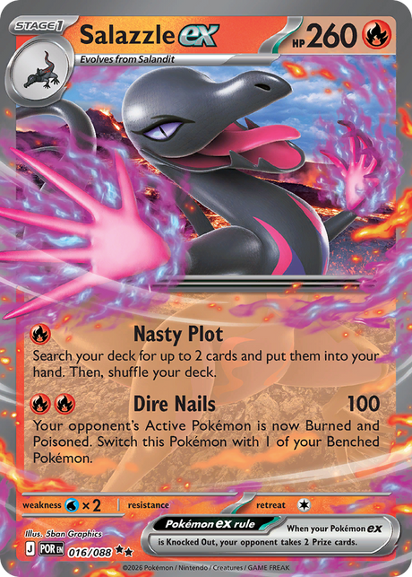 Salazzle ex (16/88) - Perfect Order (POR)