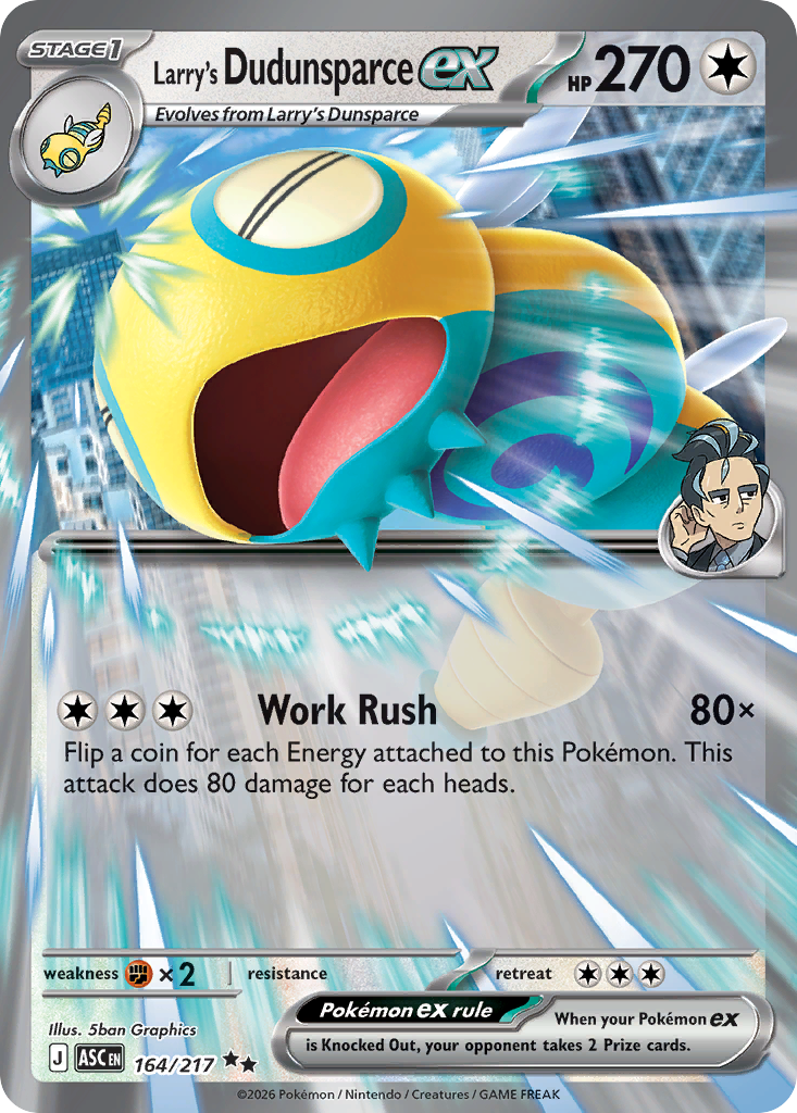 Larry's Dudunsparce ex (164/217) - Ascended Heroes (ASC)
