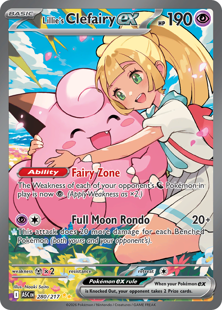 Lillie's Clefairy ex (280/217) - [Special Illustration Rare] Ascended Heroes (ASC)