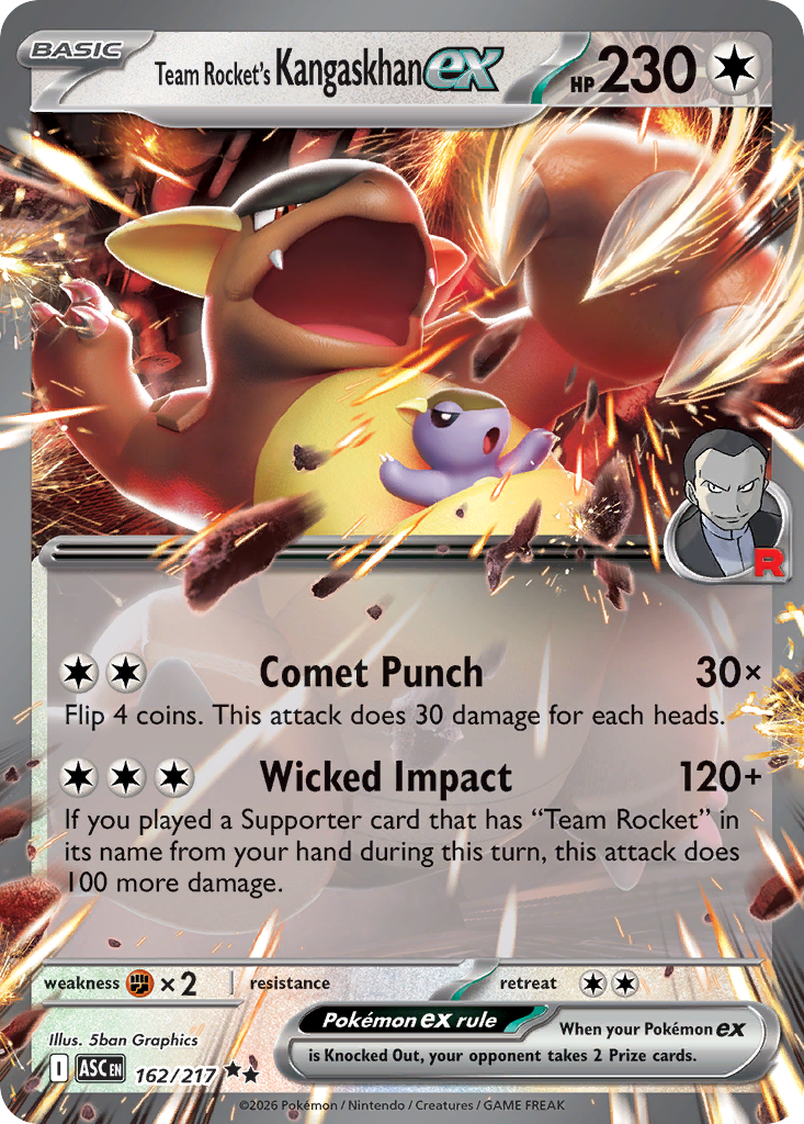 Team Rocket's Kangaskhan ex (162/217) - Ascended Heroes (ASC)