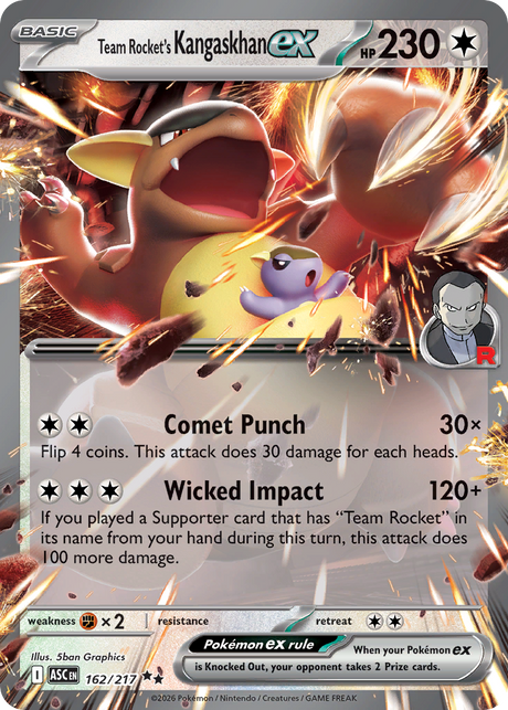 Team Rocket's Kangaskhan ex (162/217) - Ascended Heroes (ASC)