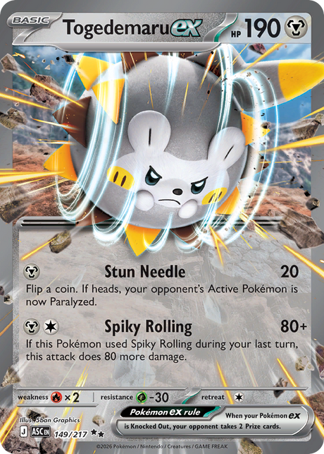 Togedemaru ex (149/217) - Ascended Heroes (ASC)