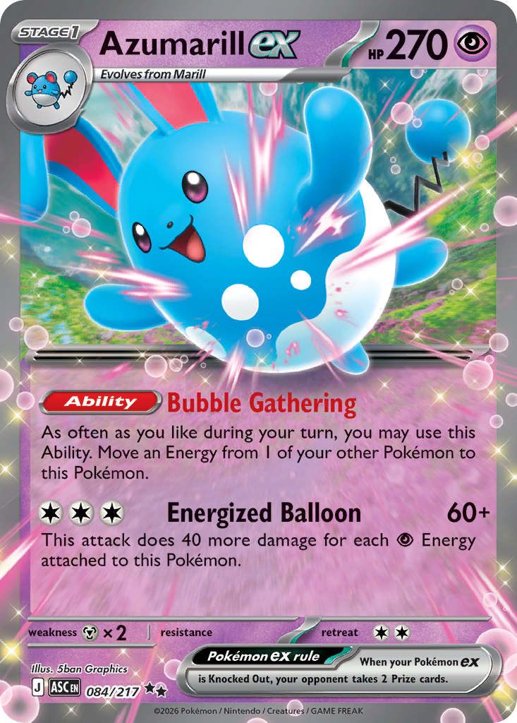 Azumarill ex (84/217) - Ascended Heroes (ASC)
