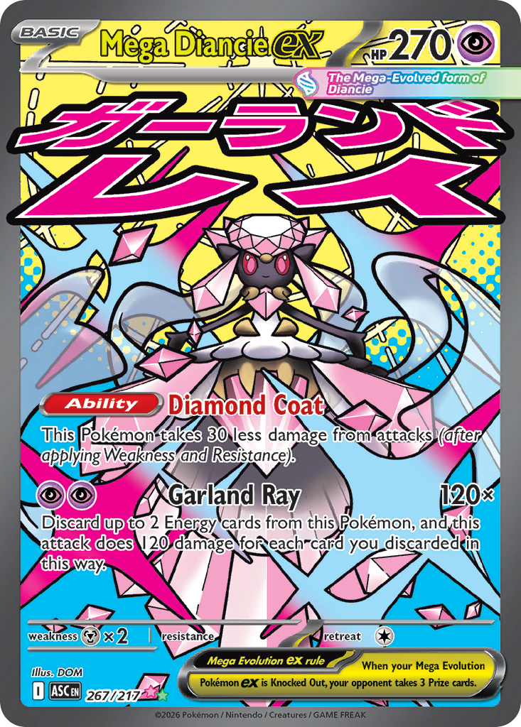 Mega Diancie ex (267/217) - [Alternate Art] Ascended Heroes (ASC)