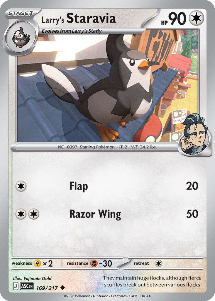 Larry's Staravia (169/217) - Ascended Heroes (ASC)
