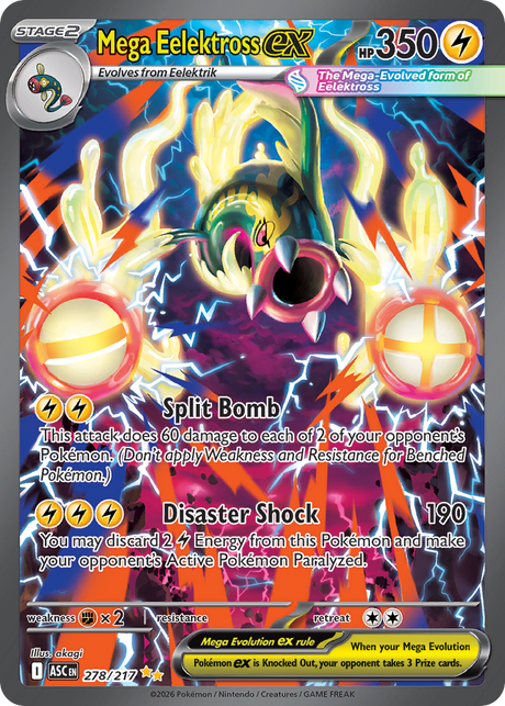 Mega Eelektross ex (278/217) - [Special Illustration Rare] Ascended Heroes (ASC)