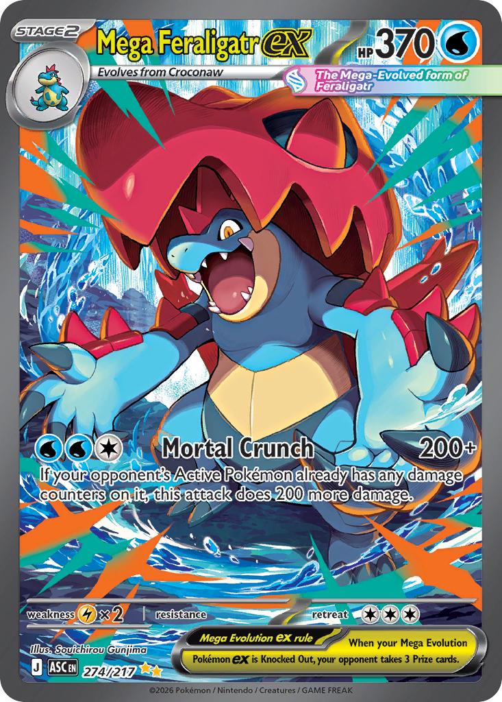 Mega Feraligatr ex (274/217) - [Special Illustration Rare] Ascended Heroes (ASC)