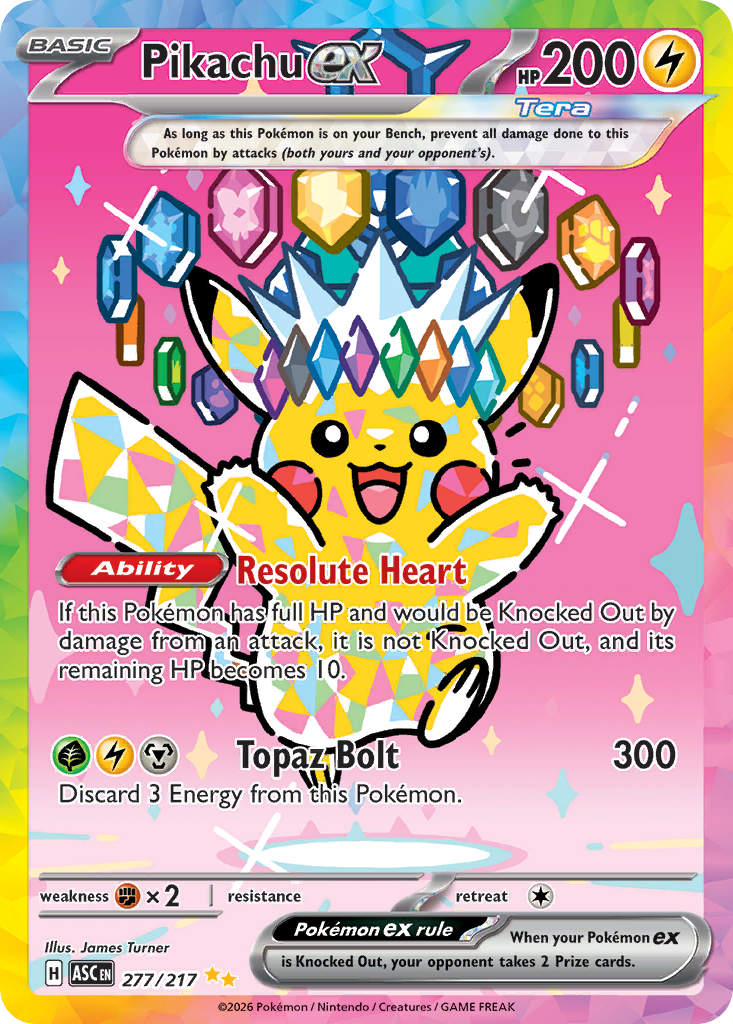 Pikachu ex (277/217) - [Special Illustration Rare] Ascended Heroes (ASC)