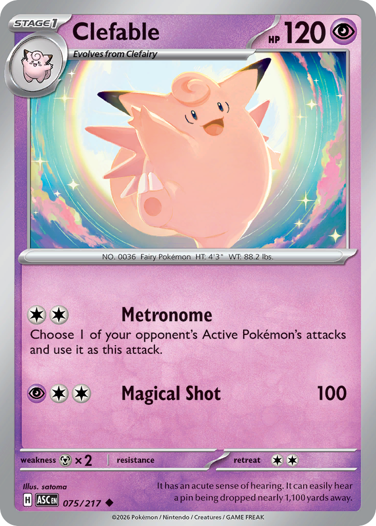 Clefable (75/217) - Ascended Heroes (ASC)