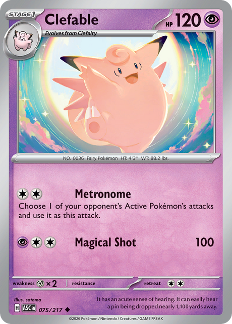 Clefable (75/217) - Ascended Heroes (ASC)