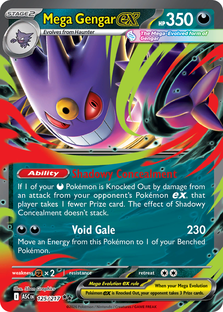 Mega Gengar ex (125/217) - Ascended Heroes (ASC)