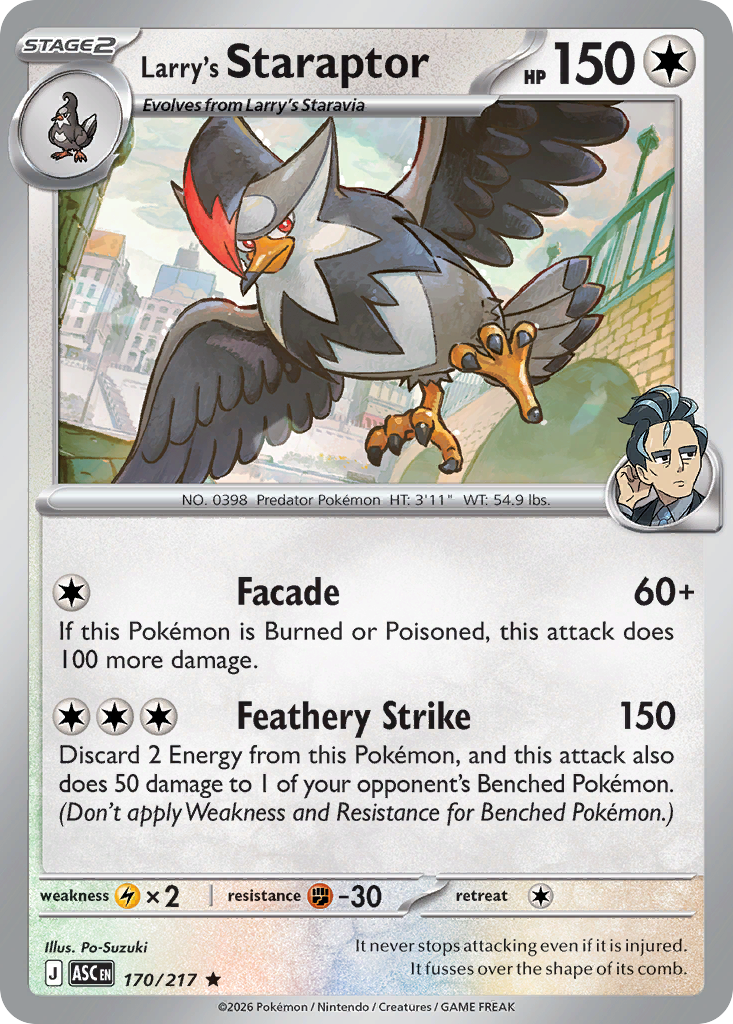 Larry's Staraptor (170/217) - Ascended Heroes (ASC)