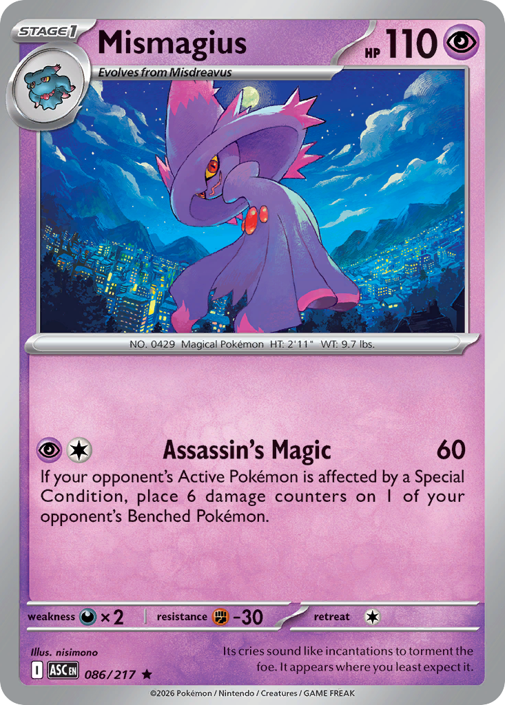Mismagius (86/217) - Ascended Heroes (ASC)