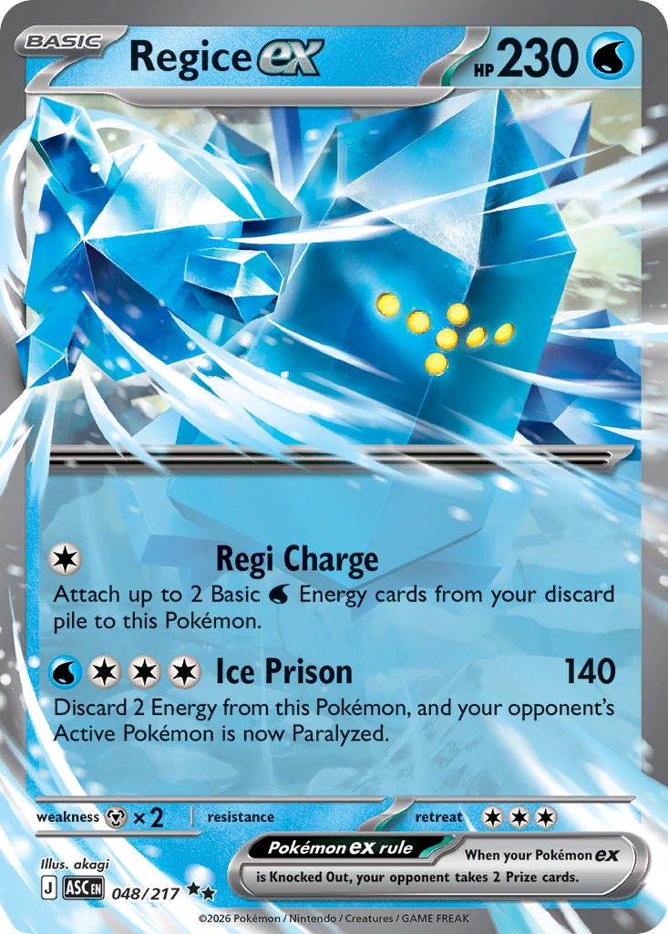 Regice ex (48/217) - Ascended Heroes (ASC)