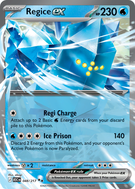 Regice ex (48/217) - Ascended Heroes (ASC)