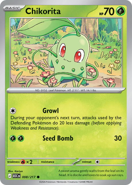 Chikorita (8/217) - Ascended Heroes (ASC)