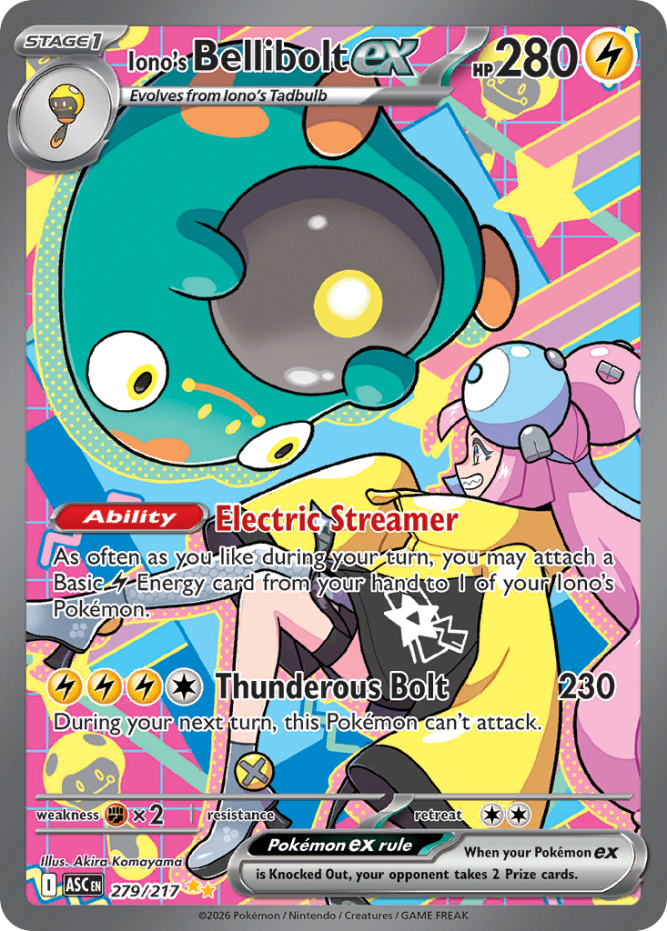 Iono's Bellibolt ex (279/217) - [Special Illustration Rare] Ascended Heroes (ASC)
