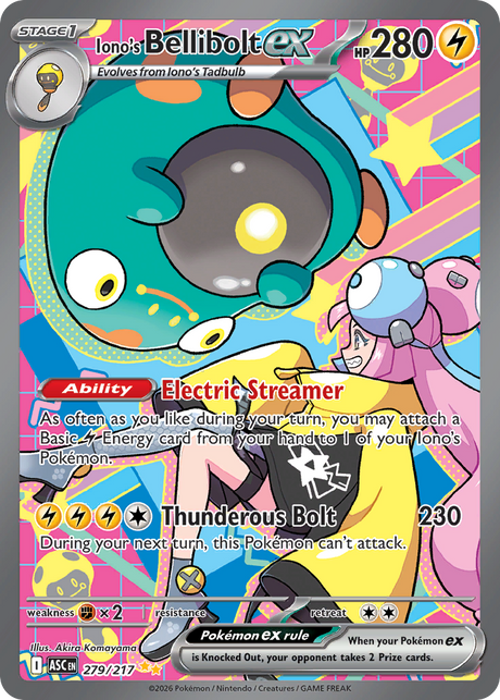 Iono's Bellibolt ex (279/217) - [Special Illustration Rare] Ascended Heroes (ASC)