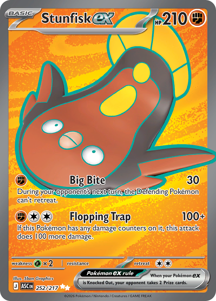 Stunfisk ex (252/217) - [Full Art] Ascended Heroes (ASC)