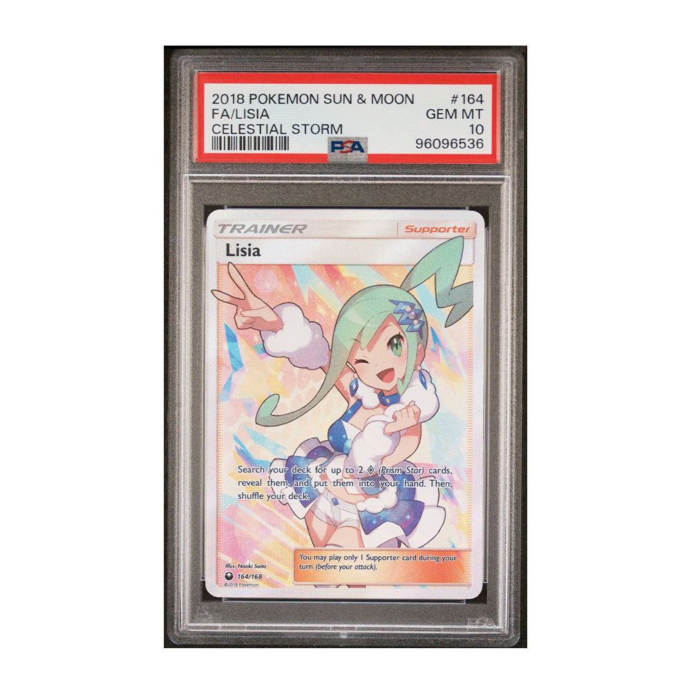 Lisia (Full Art) - SM - [Holo, Graded PSA 10] Celestial Storm (CES)