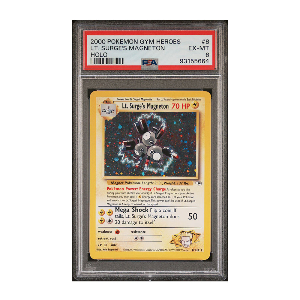 Lt. Surge's Magneton - [Holo, Graded PSA 6] - Gym Heroes (G1)